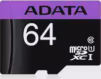 Micro SD Adata AUSDX64GUICL10-RA1 64GB MICROSDXC