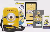 Tablet Infantil Positivo Vision Tab 7 Minions - Octa-Core 3GB RAM 64GB Armazenamento, Tela 7' IPS, Bateria 3100mAh, Android 14 Go, Wi-fi - Preto - Inclui Capa de proteção personalizada