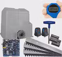 Motor Portão Nice Peccinin DZ Super 800kg 220V Kit Cremalheira 3m