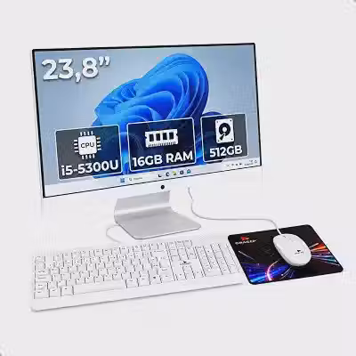 Computador All in One 23,8' Core i5 16GB SSD 512GB Full HD Windows 11 Pro