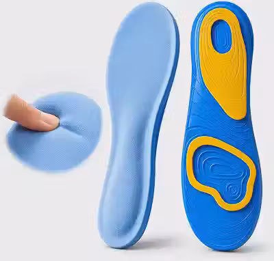 Palmilha Ortopédica em Gel de Silicone com Suporte para Arco do Pé (36-41)