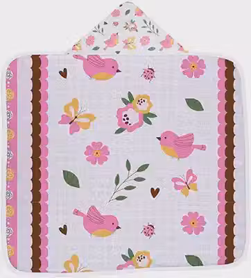 Toalha de Banho para Bebê Soft 100% Algodão 85x85cm – Macia, Absorvente e Delicada para Recém-Nascido (Rosa)