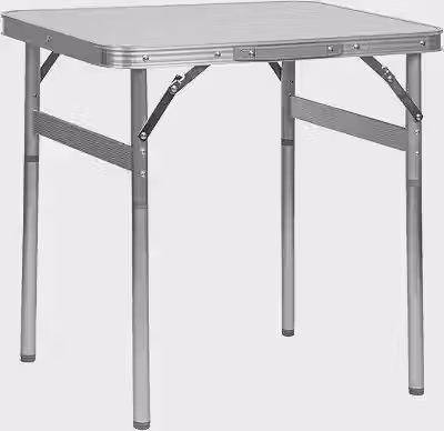 Mesa Dobrável De Alumínio Com Tampo De Mdf, 60 cm x 45 cm, Palisad