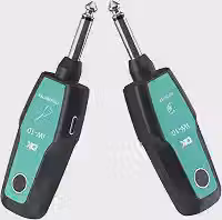 VEDO DK iW-10 2.4G Wireless Guitar System Transmitter & Receiver Rechargeable 30M Transmission Range for Electric Bass Guitar