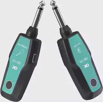 VEDO DK iW-10 2.4G Wireless Guitar System Transmitter & Receiver Rechargeable 30M Transmission Range for Electric Bass Guitar