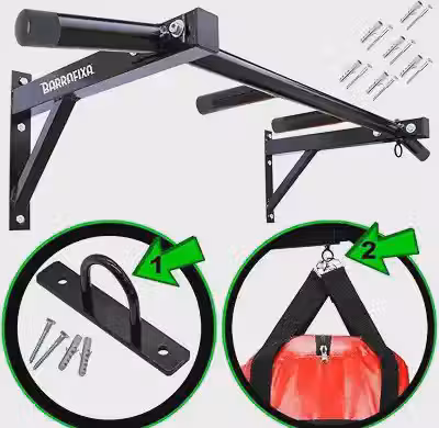 Barra Fixa Parede - Crossfit- Pull-up - Para Treinar Em Casa
