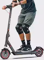 Patinete Elétrico Adulto/Scooter Elétrica - 37 km|550W, Bateria Alta Capacidade, Suspensão Dianteira e Luzes Laterais Integradas