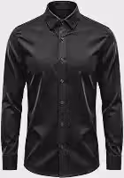 Camisa Social Masculina Slim Fit Manga Longa Tecido Antiamassante - Caimento Justo ao Corpo - Trabalho, Eventos e Festas - LOVE INSIDE