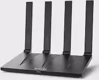 Tenda Roteador Wi-Fi 6, roteador Gigabit de banda dupla AX3000, até 3 Gbps, 4 portas Gigabit, 160 MHz, OFDMA, MU-MIMO, EasyMesh, VPN, controles parentais, configuração NFC, WPA3 (AX12 Pro)