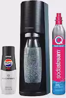 SodaStream Terra Máquina de Água com Gás Preta, Sem Cilindro