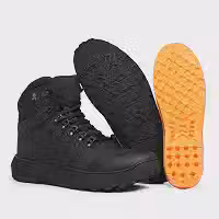 Bota Masculina Coturno Militar Cano Médio Titan Couro Genuíno