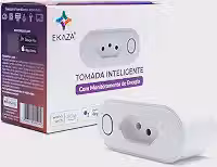 EKAZA, Tomada Inteligente 16A, WI-FI, Com medidor de consumo, Compatível com Alexa e Google Assistente – T005