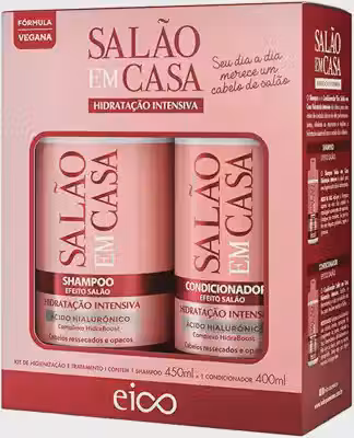 Eico Kit Salão em Casa Hidratação Intensiva Shampoo 450ml + Condicionador 400ml