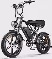 Bicicleta Elétrica HDJ G60 Aro 20 - Motor 1000W, Bateria 48V 15Ah 32Mph, Até 50km Autonomia, Suspensão Dupla, Freio Hidráulico, 7 Velocidades - Mobilidade Urbana para Adultos