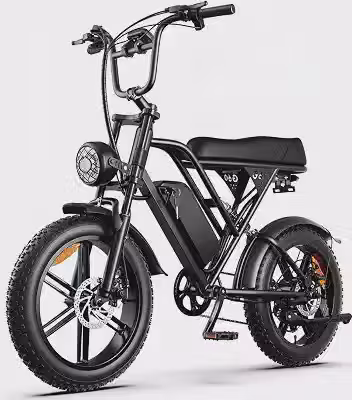 Bicicleta Elétrica HDJ G60 Aro 20 - Motor 1000W, Bateria 48V 15Ah 32Mph, Até 50km Autonomia, Suspensão Dupla, Freio Hidráulico, 7 Velocidades - Mobilidade Urbana para Adultos