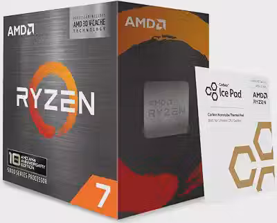 AMD Processador Ryzen 7 5800X3D de 8 núcleos e 16 threads para desktop com tecnologia AMD 3D V-Cache
