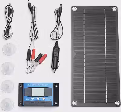 Kit de Painel Solar 600W 12V, 600 Watts Monocristalino Painel Solar, Controlador de Carregador Solars 100A para RV, Campistas e Outras Aplicações Grade Off -grid
