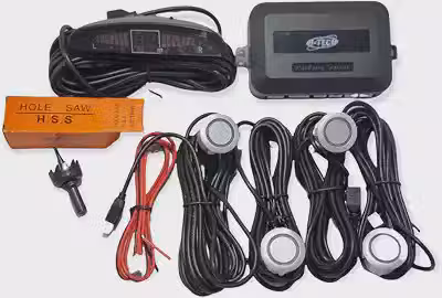 H-Tech Sensor de estacionamento Prata 4 pontos