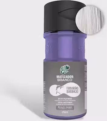 KAMALEÃO COLOR Matizador Branco Tubarão Branco - Neutralizador de Tons Levemente Amarelados - Efeito Platinado - Para Cabelos Loiros e Coloridos - 150ml