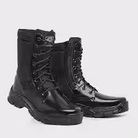 Bota coturno Biker tático masculino legítimo cano alto militar