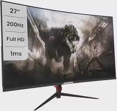 Monitor Gamer Concórdia CZ270F 27' Curvo 200Hz Full HD 1ms HDMI DP sRGB 100% FreeSync Premium