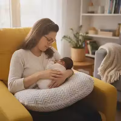 Almofada Amamentação Cinza Zig Zag Conforto E Qualidade! (CHEVRON CINZA E BRANCO)