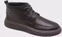 Bota Masculina Couro Conforto Grid Democcrata - Marrom