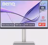 Monitor BenQ MA270UP 27' 4K UHD para MacBook Pro/Air, USB-C Duplo, Power Delivery 90W, Mac Color Match, Hub USB, Gama de Cores P3