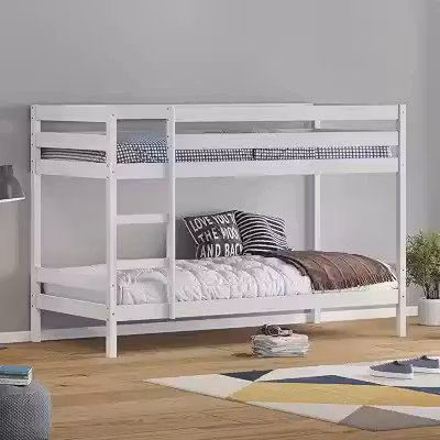 IDIMEX Beliche Infantil Branco Madeira com Grade de Proteção Felix