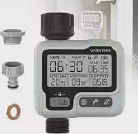 Controlador de Irrigação Automático LED, Economia de Água, Jardim Verde