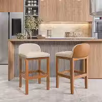 Kit 2 Banquetas Ônix 75 cm para Bancada, Ilha Gourmet e Cozinha Americana – Design Moderno.