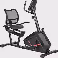 Bicicleta Ergométrica Horizontal Dream Fitness HX1 Black Edition com 8 Níveis de Resistência