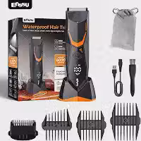 ENSSU Aparador de Pelos Masculino, Máquina de Barbear IPX7 com Display LED