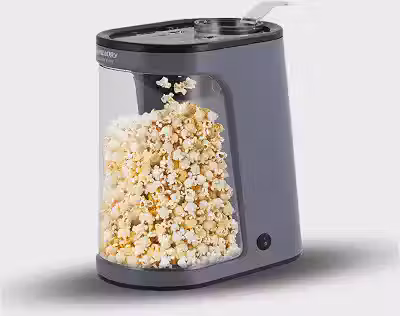 Pipoqueira Elétrica Mallory Gourmet – 1200W, Pipoca Sem Óleo, Reservatório Transparente, Botão Liga/Desliga e Pés Antiderrapantes – 127V