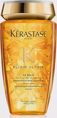 Kérastase Elixir Ultime Le Bain Shampoo 250ml para Cabelos Opacos, com Óleos de Marula e Camélia, Nutrição Profunda, Ação Antifrizz e Reparação da Fibra Capilar