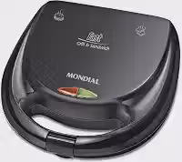 MONDIAL Sanduicheira Fast Grill & Sandwich, Preto, 750W, 220V - S-12