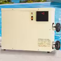 Aquecedor de piscina 11KW 240V para piscina acima do solo, aquecedor elétrico de piscina com tela sensível ao toque, termostato de banheira de hidromassagem para spa, banheira, piscina acima do solo