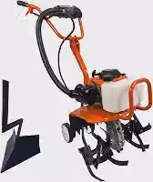 Motocultivador a Gasolina 3,6HP 53cc com Lâminas Cultivadoras e Sulcador