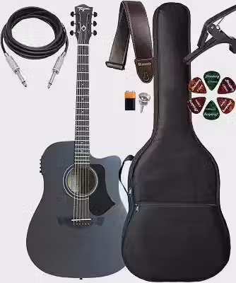 Kit Violão Tagima Andes Cutway Elétrico Aço + Acessórios (METALIC)