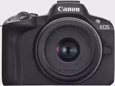 Canon A câmera sem espelho EOS R50 RF-S18-45 mm F4.5-6.3 é um kit de lentes STM, sensor CMOS de 24,2 megapixels (APS-C), vídeo 4K, câmera híbrida, foto e vídeo, vlogging, criador de conteúdo, montagem