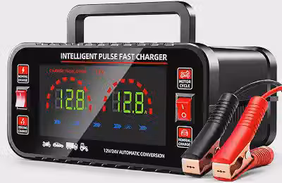 Carregador de Bateria Inteligente 12V/24V para Carro e Moto