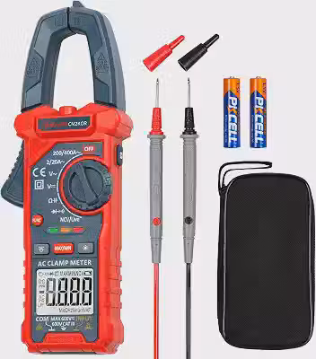 AstroAI Alicate Amperímetro, Alicate Amperímetro Digital, Multímetro Digital Automático, Medidor de Corrente de Tensão CA/CC, Corrente CA, Resistência, CC, Alicate de Diodo, Indicador de Segurança