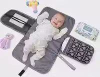 Trocador de Fralda, para Bebe, com Bolsos, Portátil, Durável