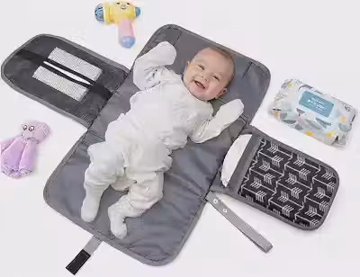 Trocador de Fralda, para Bebe, com Bolsos, Portátil, Durável