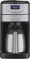 Cuisinart Cafeteira de 10 xícaras de moagem automática DGB-450, preta/prata
