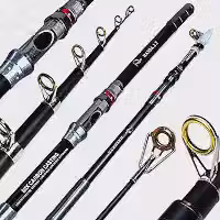 VARA DE PESCA PESCARIA PRAIA COSTAO PESADA TELESCOPICA P/MOLINETE ALTO MAR HASDA 3.6M - 10-40LB - EM CARBONO E ALUMINIO - COSTEIRA - PEIXE GRANDE - PESQUEIRO