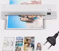 Plastificadora Térmica A4, Laminadora Profissional com Selagem 230mm, 280W, Compatível com Documentos A4/A5/A6, Velocidade 220mm/min, Branco