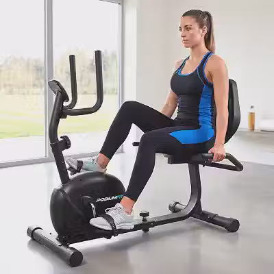 Bicicleta Ergométrica Horizontal PodiumFit H100a Magnética 8 cargas