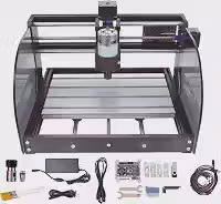 RATTMMOTOR Kit de Máquina de Roteamento Cnc Cnc-3018-Pro Max, Mini Máquina de Roteamento Cnc Para Madeira, 3 Eixos, Controle Grbl, Gravadora, Fresadora E Cortadora, Área de Trabalho de 300 X 180 X 45