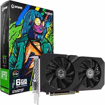 PCYES GPU NVIDIA GEFORCE RTX 3050 6GB GDDR6 96BIT PROJETO EDGE - PVRTX30506BLPE